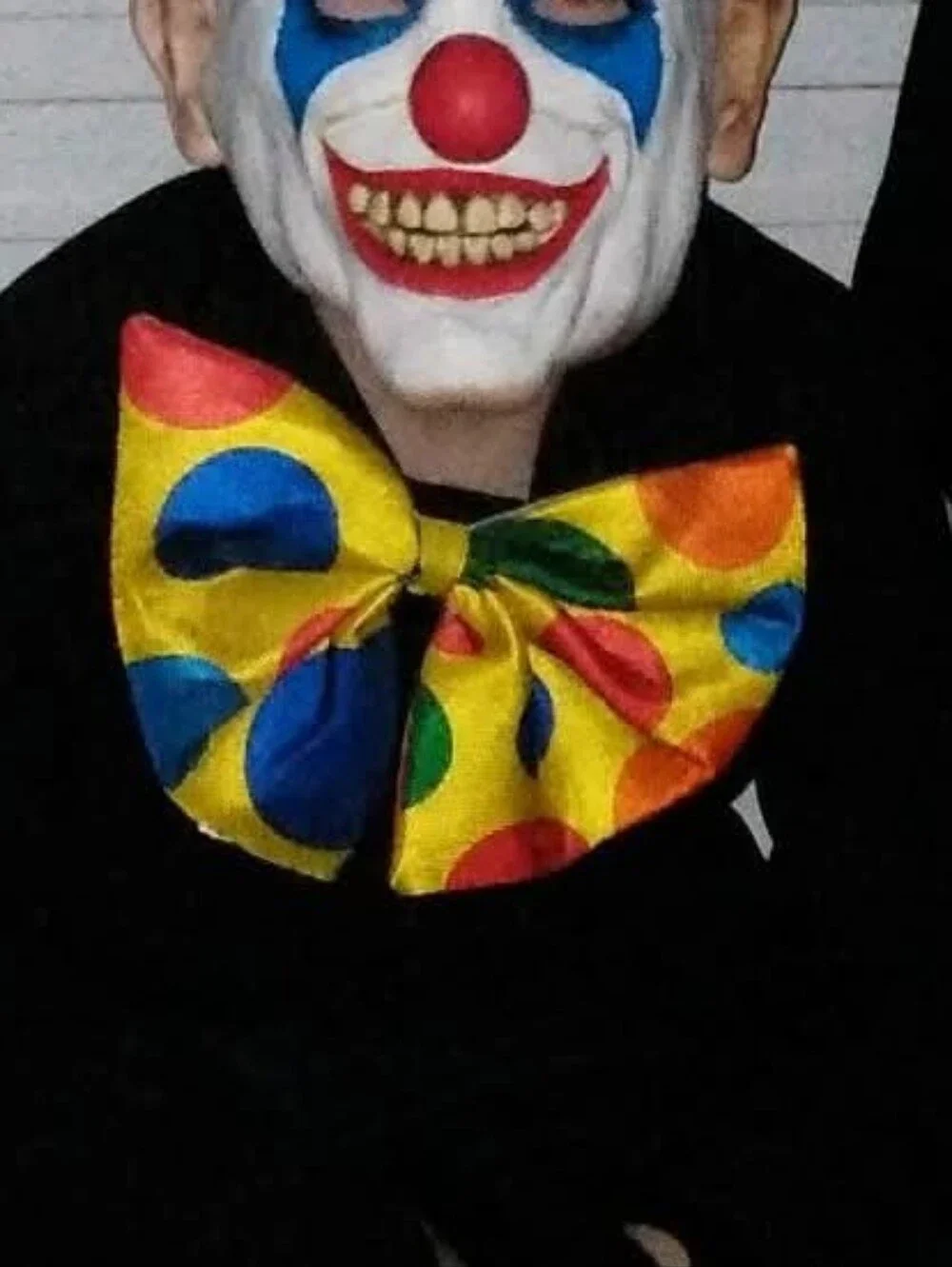 Kids Colorful Clown Polka Dot Yellow Bow Tie FOR HALLOWEEN
